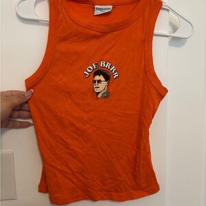 Orange Joe Burrow Cincinnati Bengals tank top